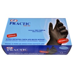 Γάντια νιτριλίου Practic - Black